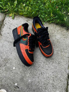 Orange Black Custom Air Force 1-shecustomize