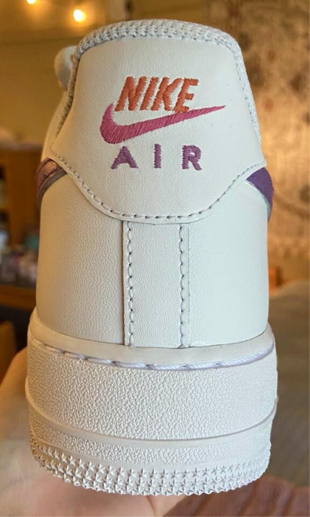 Orange Pink Custom Air Force 1-shecustomize