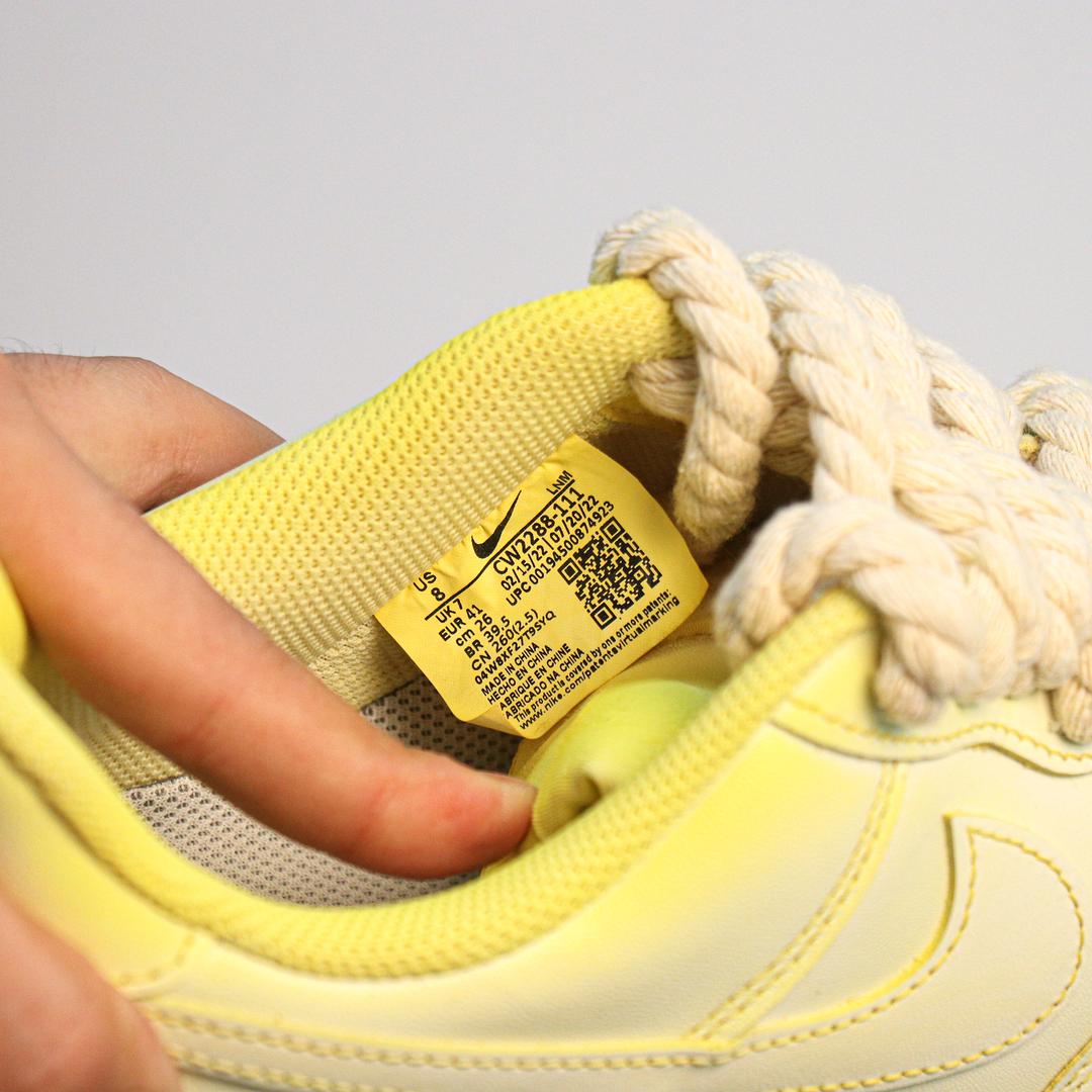 Oxidation Yellowing Lemon Custom Air Force 1-shecustomize