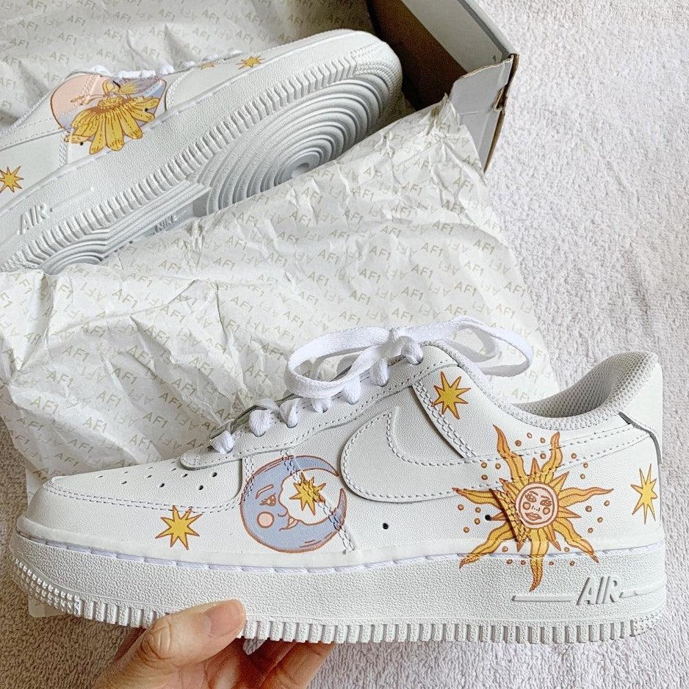 Pastel Sun Moon Custom Air Force 1-shecustomize