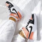 Pink Black Swoosh Custom Air Jordan 1-shecustomize