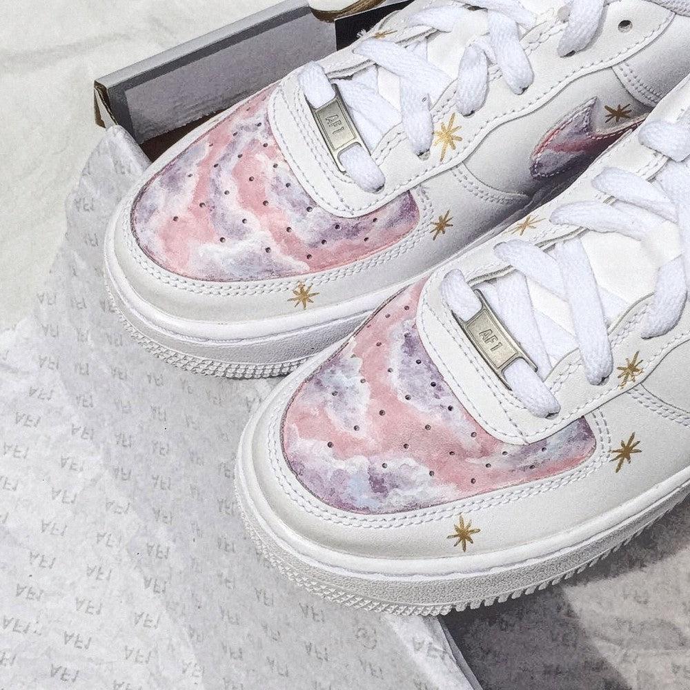 Pink Cloud Custom Air Force 1-shecustomize
