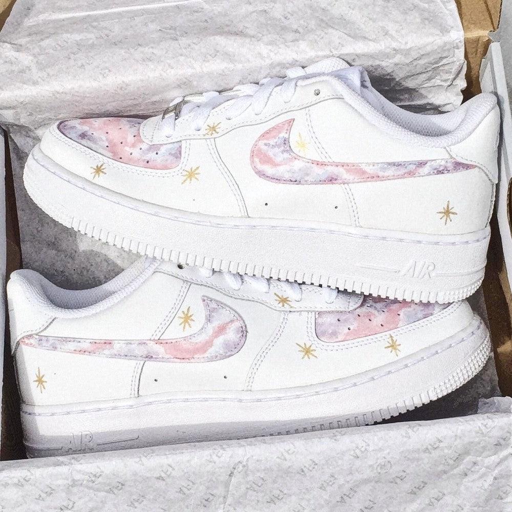 Pink Cloud Custom Air Force 1-shecustomize