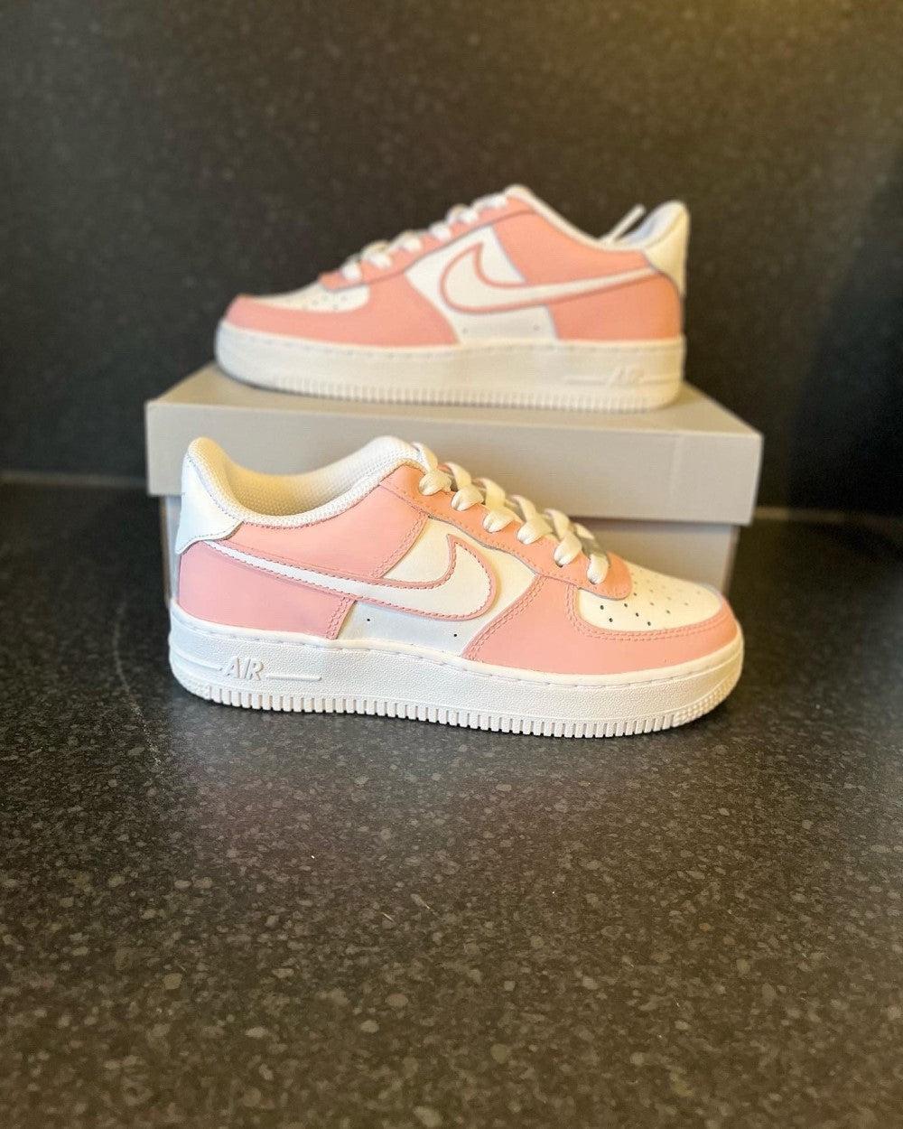 Pink Custom Air Force 1-shecustomize