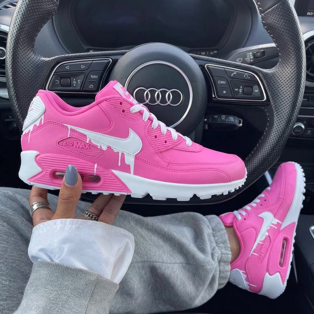 Pink Drip Custom Nike Air Max 90
