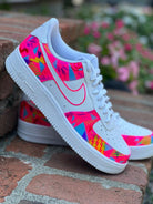 Pink Graffiti Custom Air Force 1-shecustomize