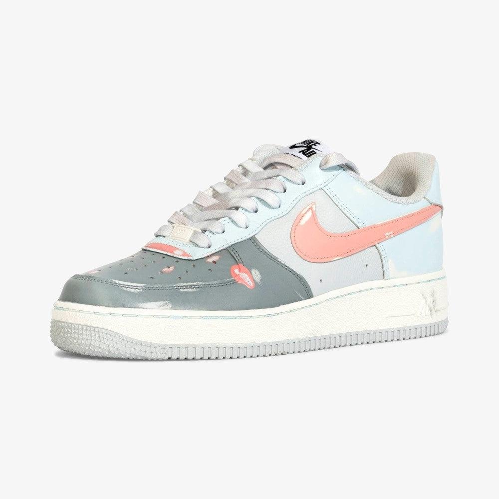 Pink Gray Blue Custom Air Force 1-shecustomize