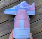 Pink Purple Blue Gradient Custom Air Force 1-shecustomize