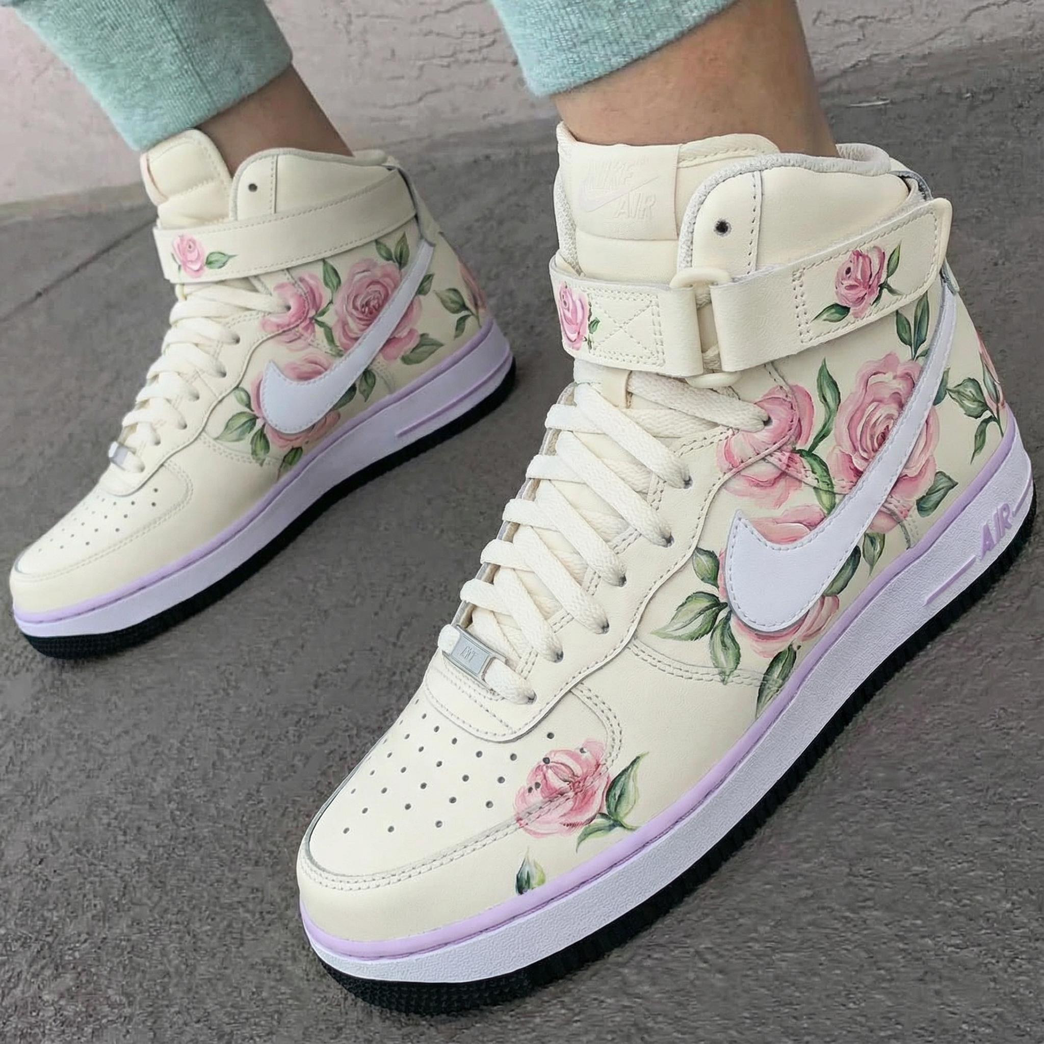 Pink Rose Custom Air Force 1-shecustomize