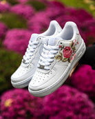 Pink Rose Flowers Custom Air Force 1-shecustomize
