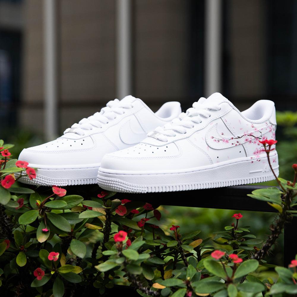 Pink Sakura Air Force 1s Custom Shoes Sneakers-shecustomize