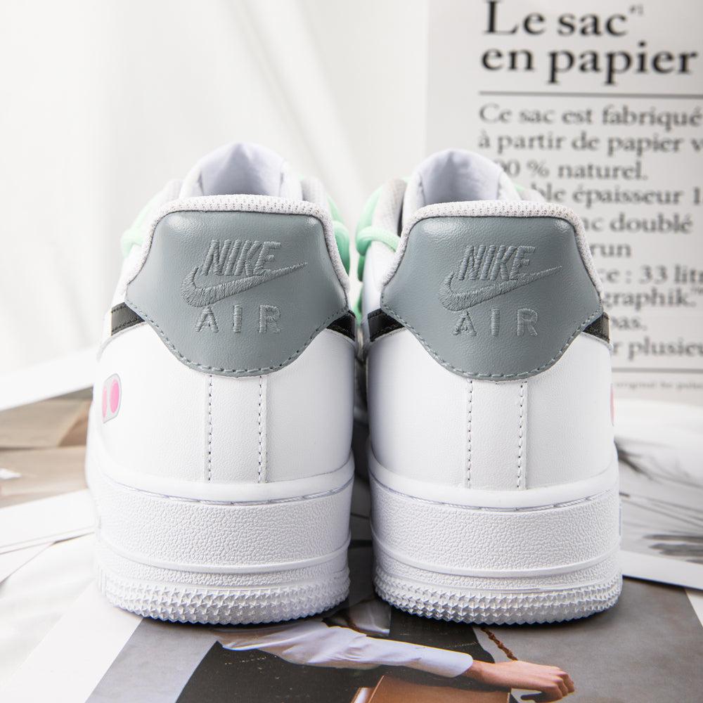 PlayStation White Gray Air Force 1s Custom Shoes Sneakers-shecustomize
