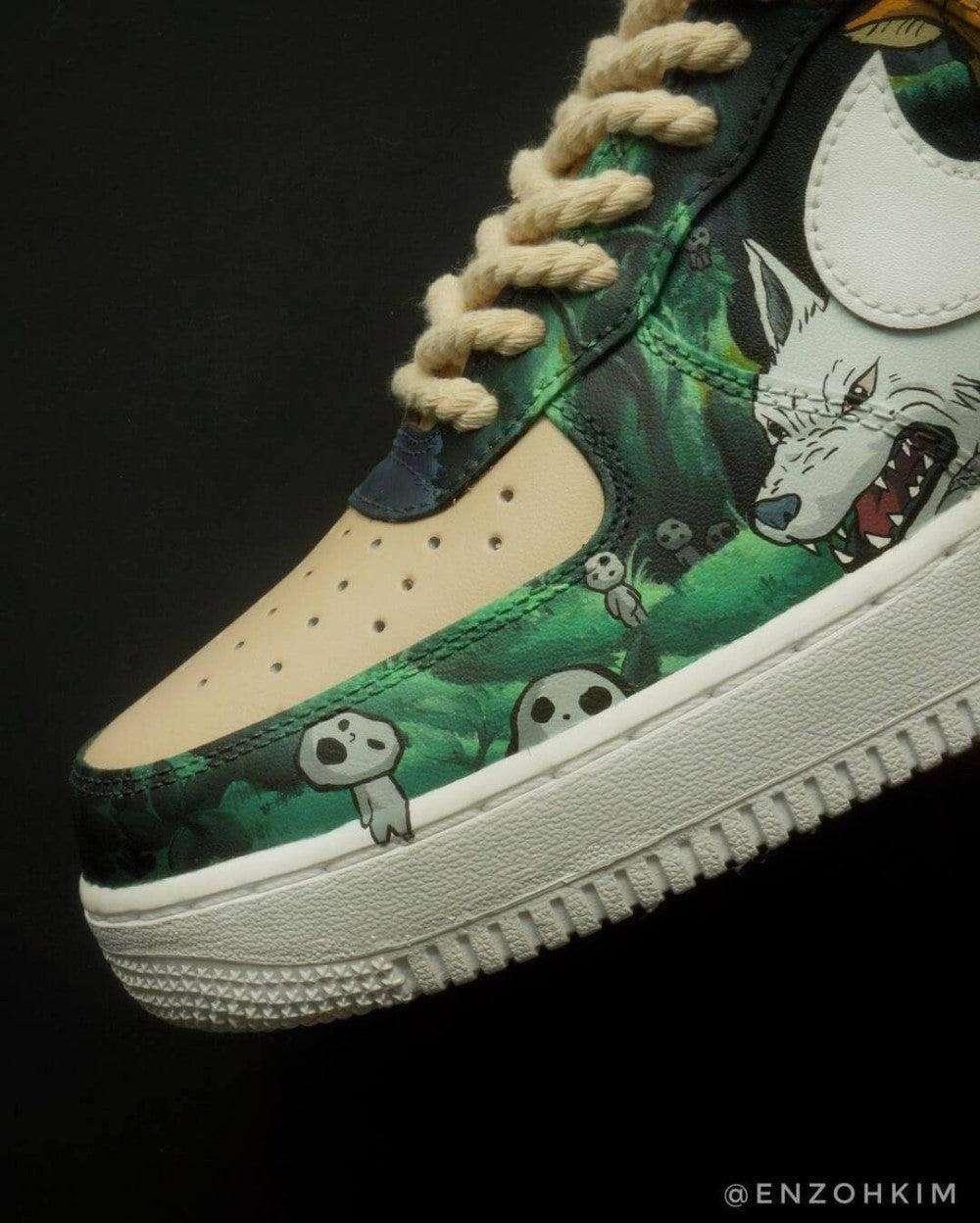 Princess Mononoke And Spirited Away Amine Custom Air Force 1-shecustomize