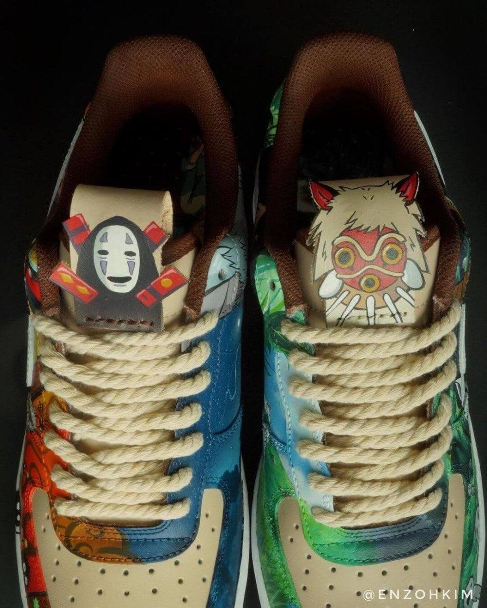 Princess Mononoke And Spirited Away Amine Custom Air Force 1-shecustomize