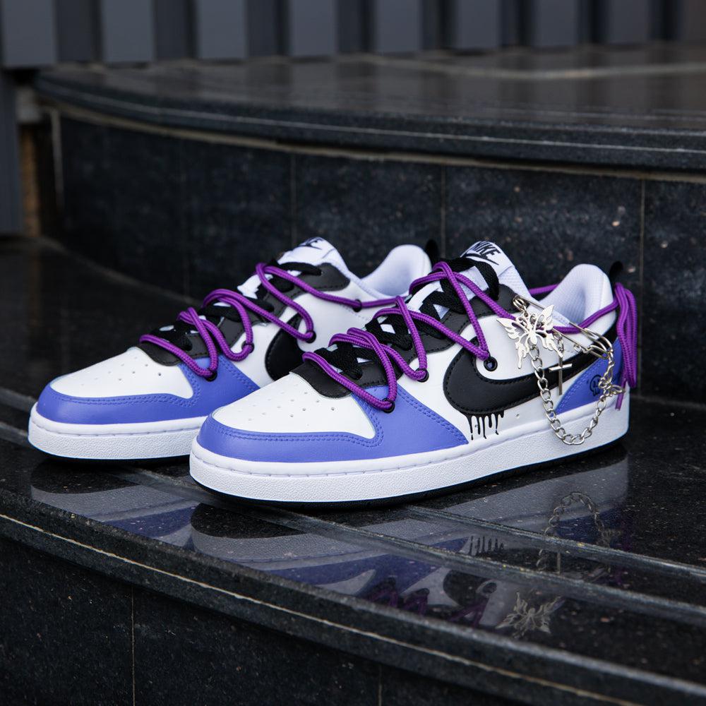 Purple Black NIke Count Custom Shoes Sneakers-shecustomize