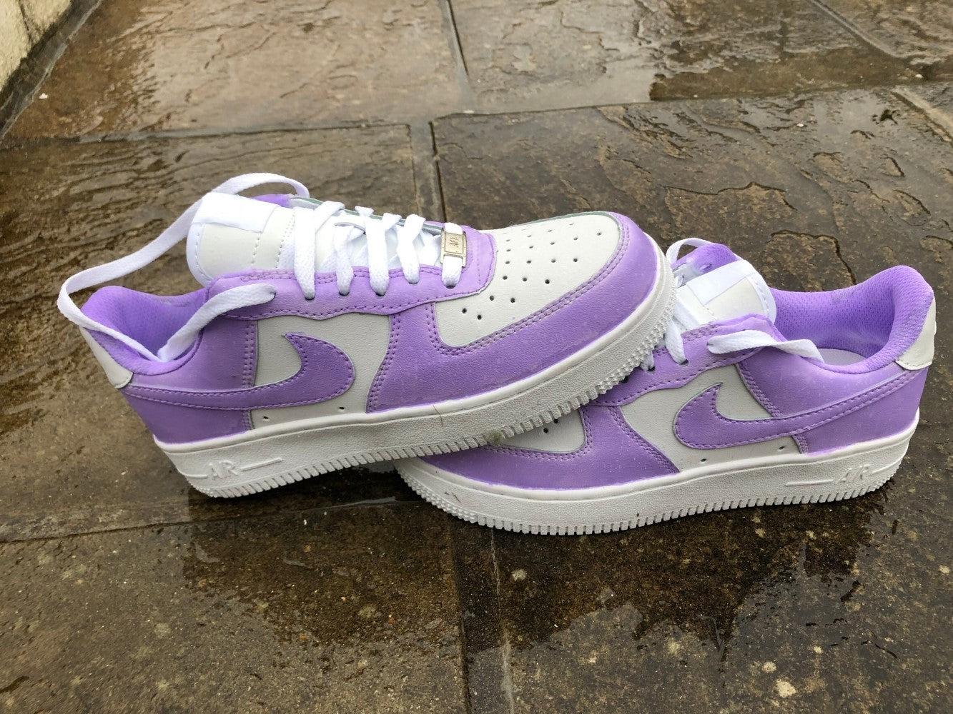 Purple Custom Air Force 1-shecustomize