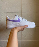 Purple Swoosh Custom Air Force 1-shecustomize