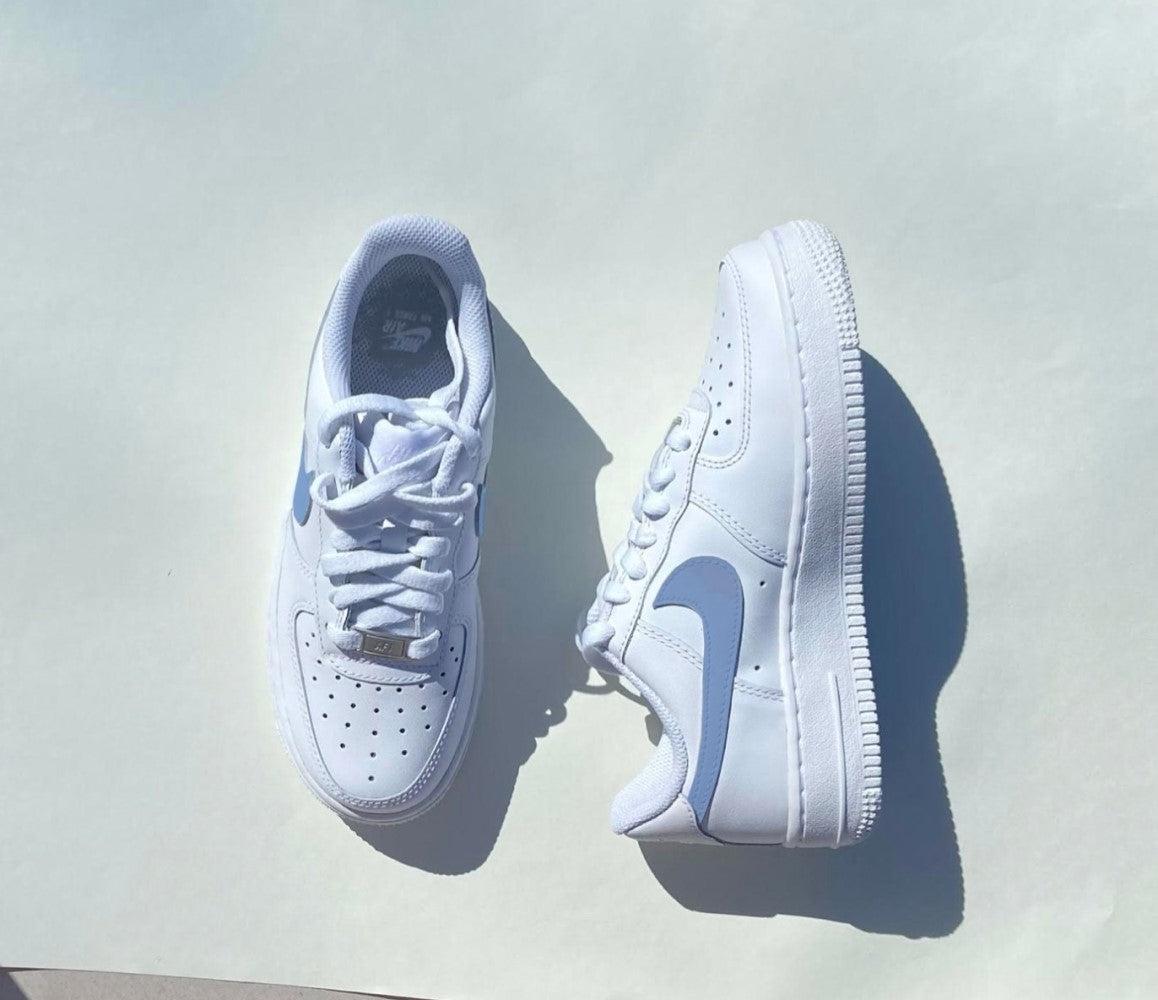 Purple Swoosh Custom Air Force 1-shecustomize