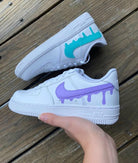 Purple Tiffany Blue Drip Custom Air Force 1-shecustomize