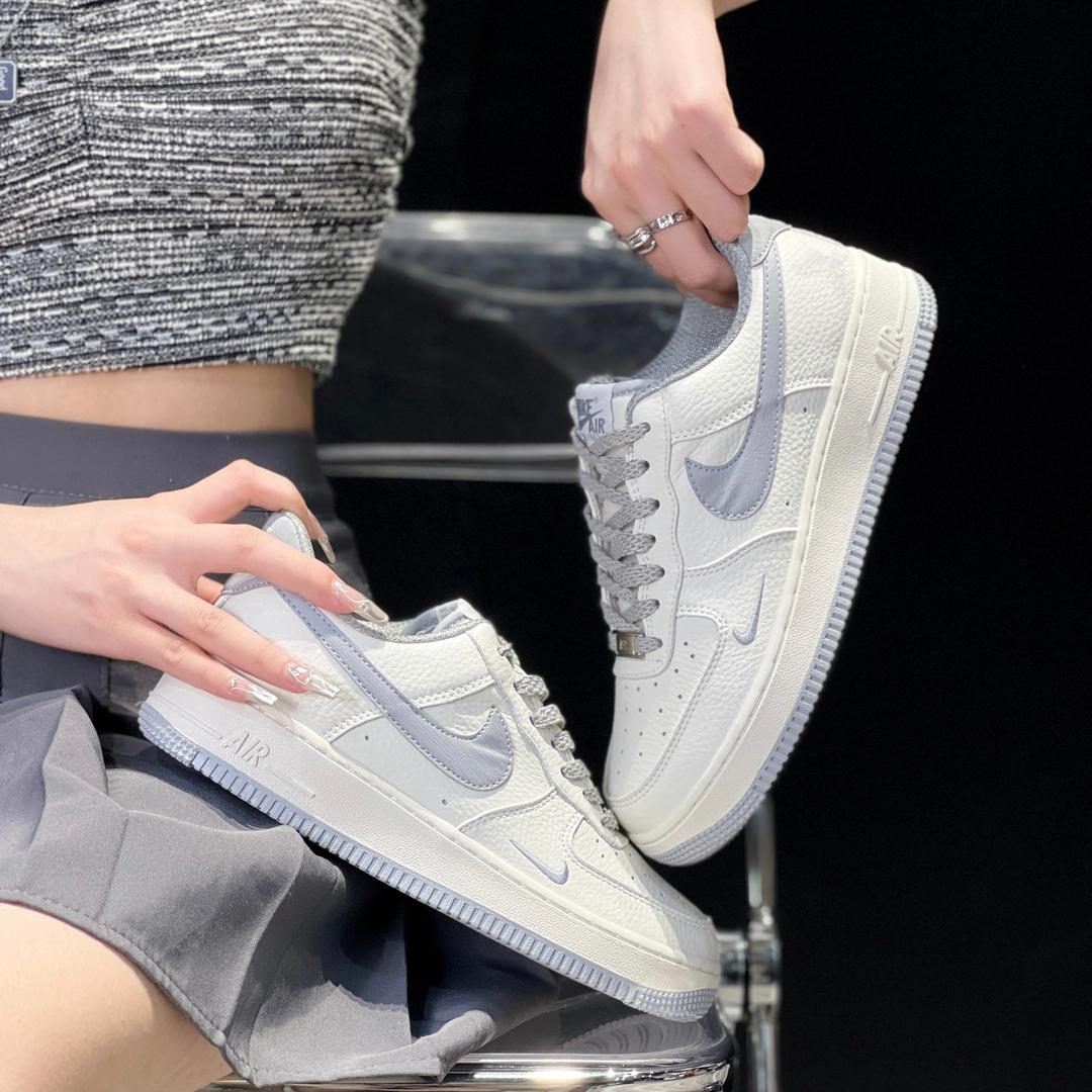 Purple White Custom Air Force 1-shecustomize