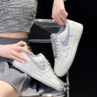 Purple White Custom Air Force 1-shecustomize