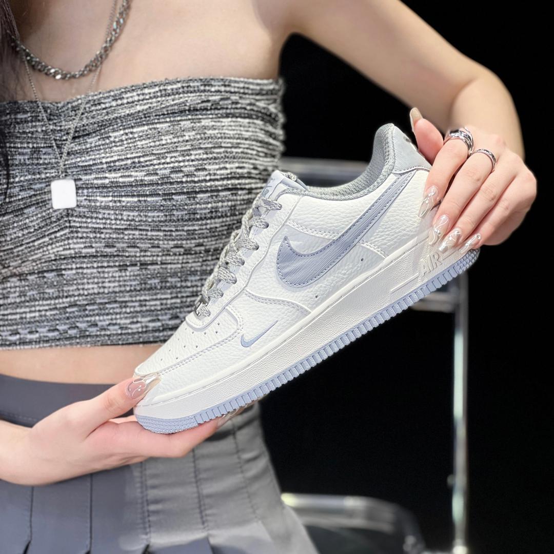 Purple White Custom Air Force 1-shecustomize
