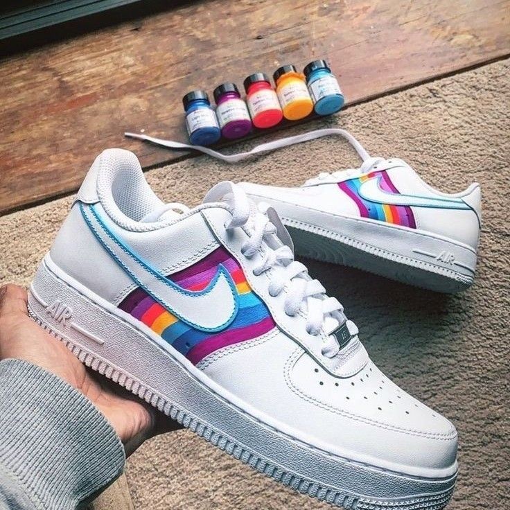 Rainbow Custom Air Force 1-shecustomize