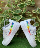 Rainbow Drip Custom Air Force 1-shecustomize