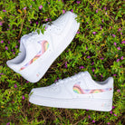 Rainbow Swoosh Air Force 1s Custom Shoes Sneakers-shecustomize