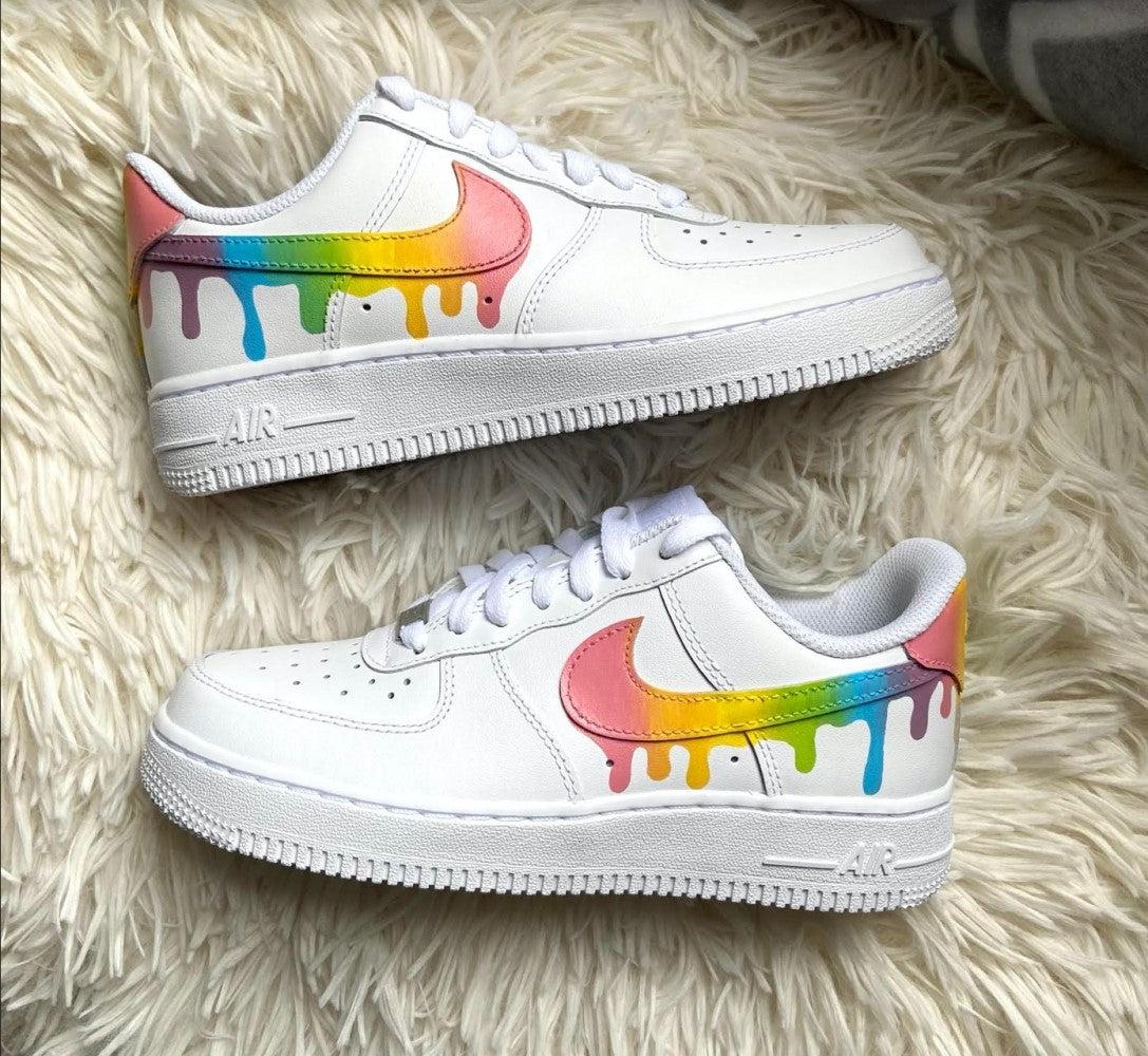 Raindow Drip Custom Air Force 1-shecustomize
