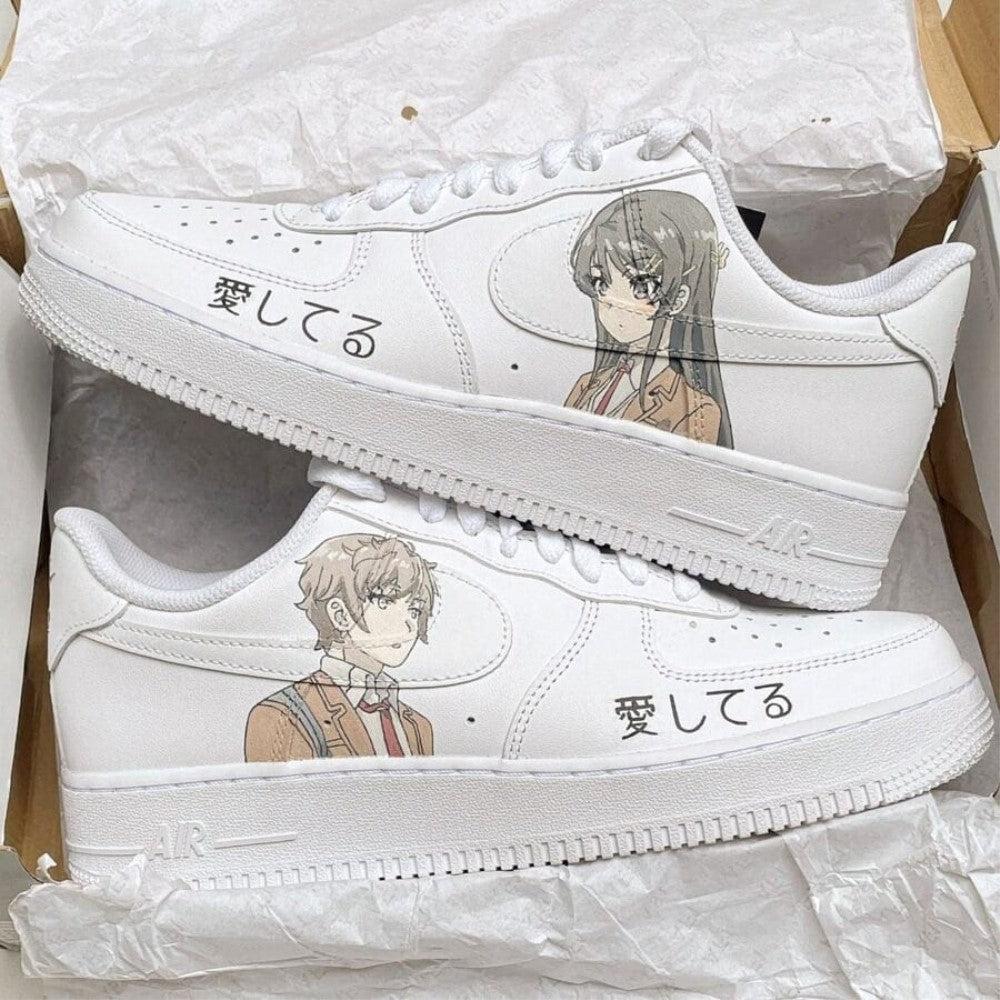 Rascal Does Not Dream Of Bunny Girl Senpai - Sakuta And Mai Custom Air Force 1-shecustomize