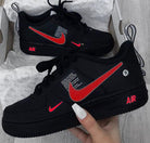 Red Black Custom Air Force 1-shecustomize