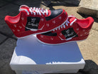 Red Black Custom Air Force 1-shecustomize