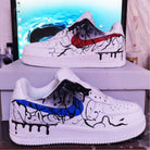 Red Blue Splash Drip Custom Air Force 1-shecustomize
