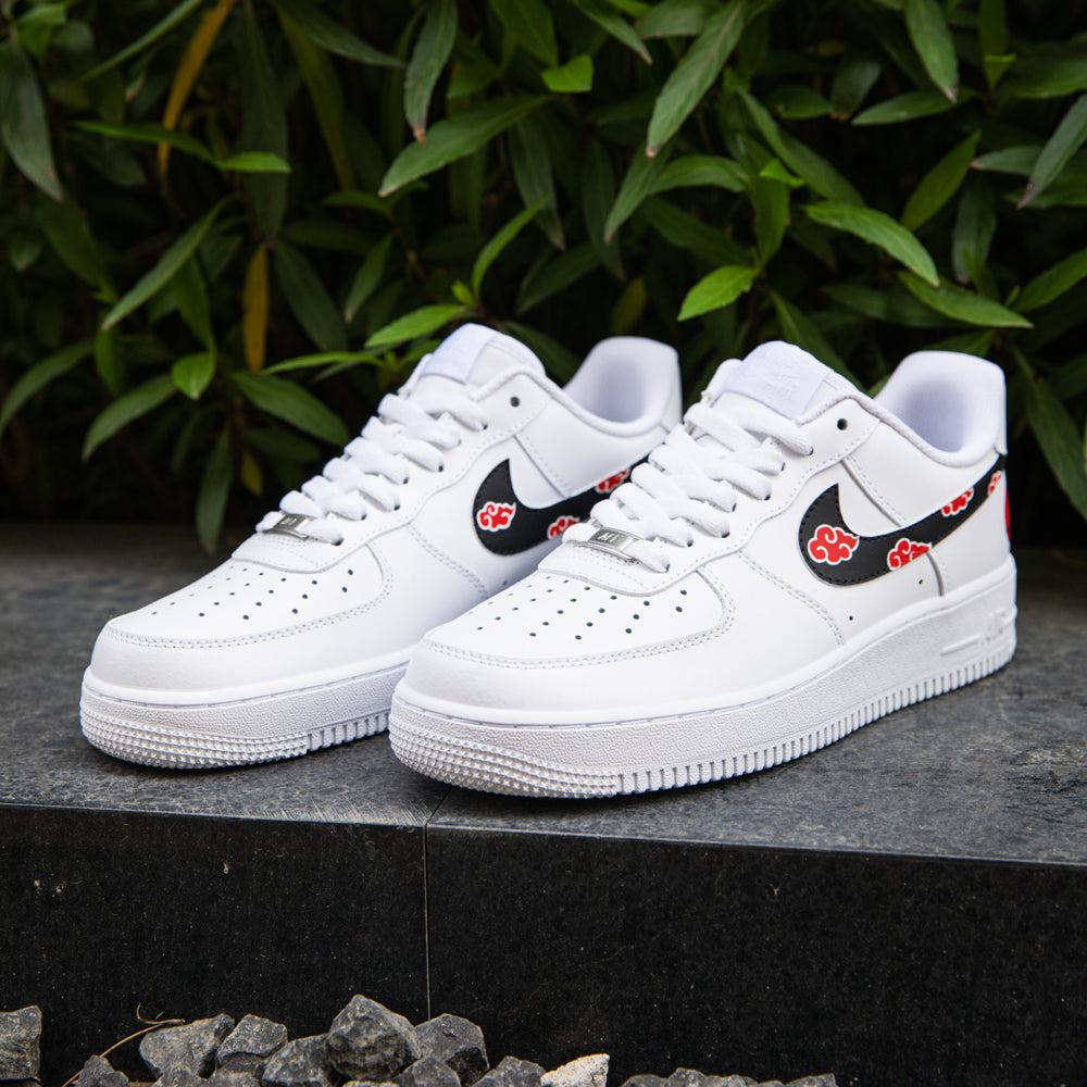 Naruto Red Cloud Air Force 1s Custom Shoes Sneakers-shecustomize