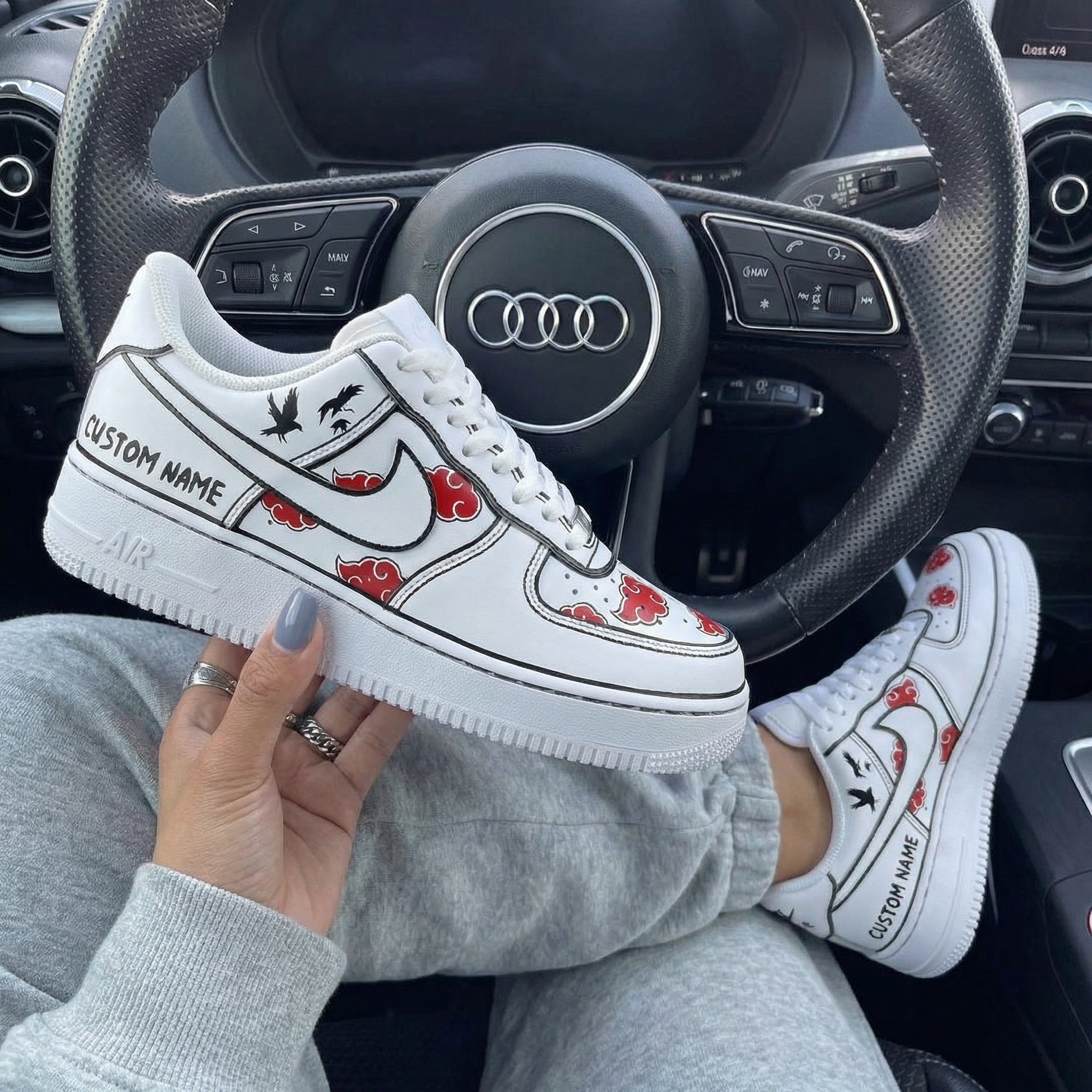 Red Cloud Black Bird Custom Air Force 1-shecustomize