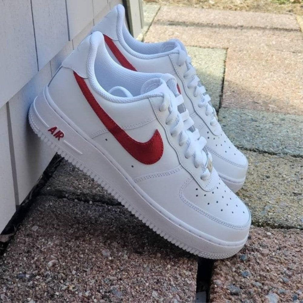 Red Custom Air Force 1-shecustomize