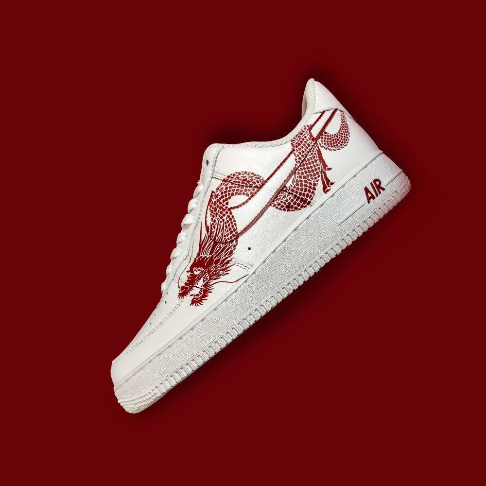 Red Dragon Custom Air Force 1-shecustomize