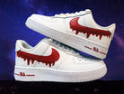Red Drip Custom Air Force 1-shecustomize