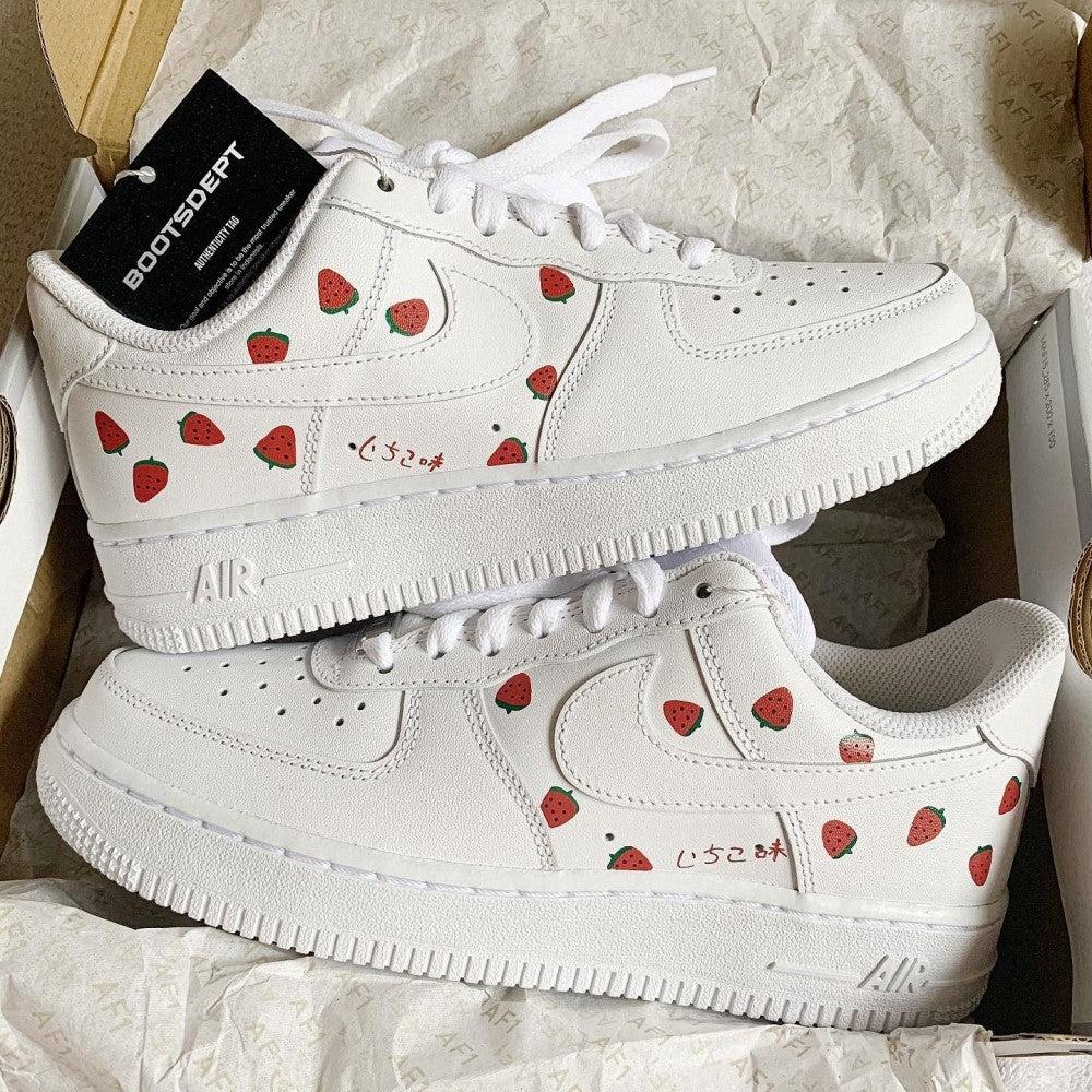 Strawberry Custom Air Force 1-shecustomize