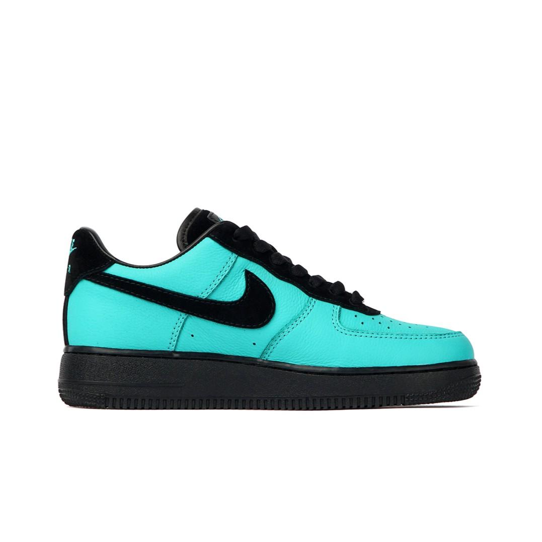 Tiffany Blue Black Custom Air Force 1-shecustomize