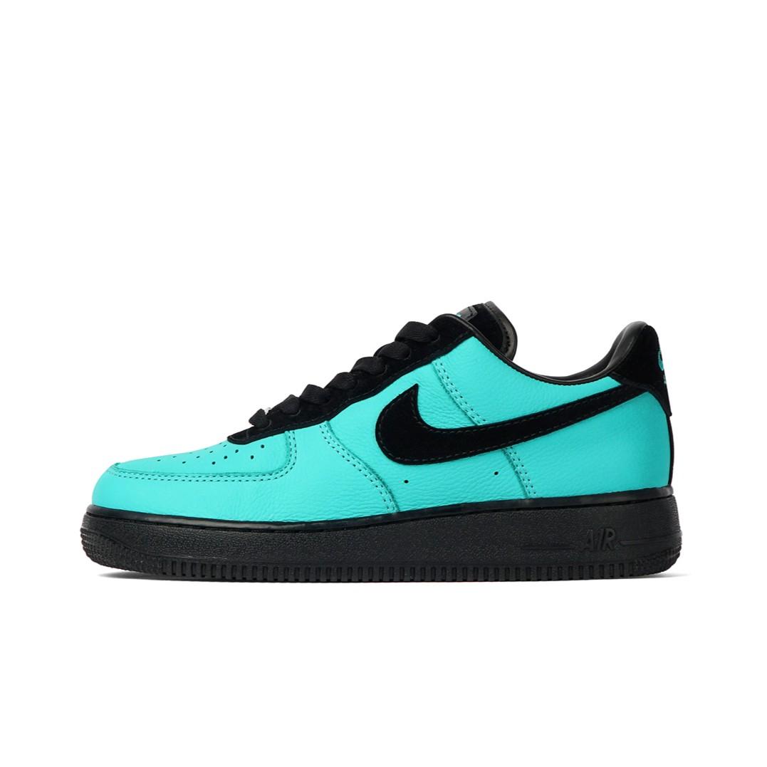 Tiffany Blue Black Custom Air Force 1-shecustomize