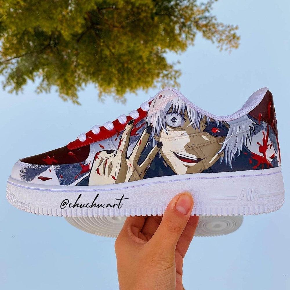 Tokyo Ghoul Kaneki Amine Custom Air Force 1-shecustomize