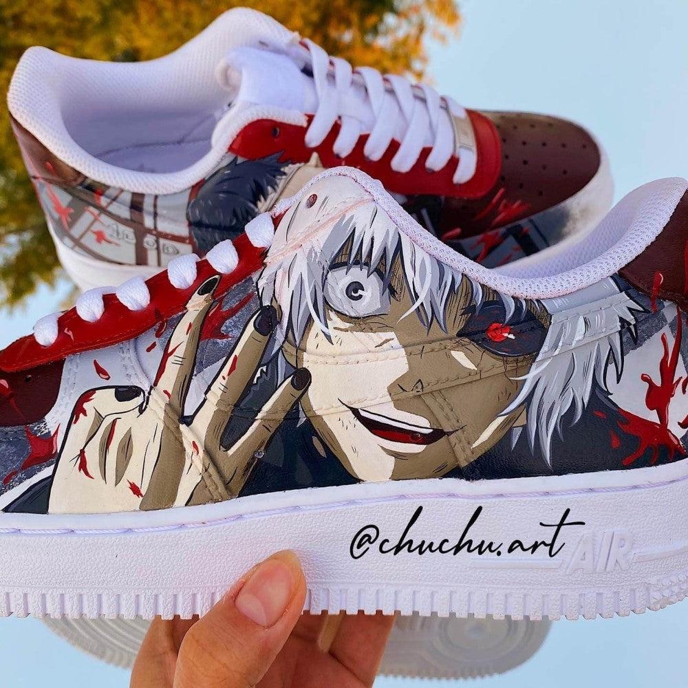 Tokyo Ghoul Kaneki Amine Custom Air Force 1-shecustomize