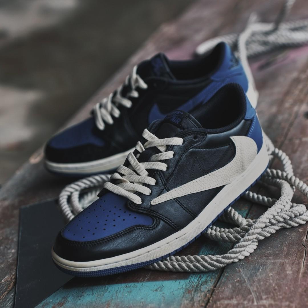 Travis Scott Royal Blue Custom Air Jordan 1-shecustomize