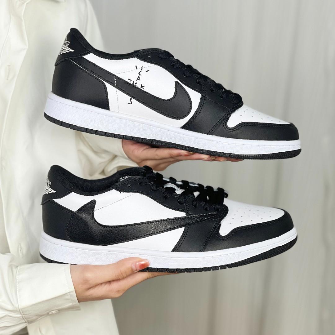 TravisScott Black White Custom Air Jordan 1 Low-shecustomize