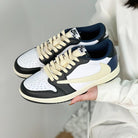 TravisScott Dark Blue Custom Air Jordan 1 Low-shecustomize