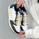 TravisScott Dark Blue Custom Air Jordan 1 Low-shecustomize