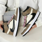 TravisScott Mocha Custom Air Jordan 1 High-shecustomize