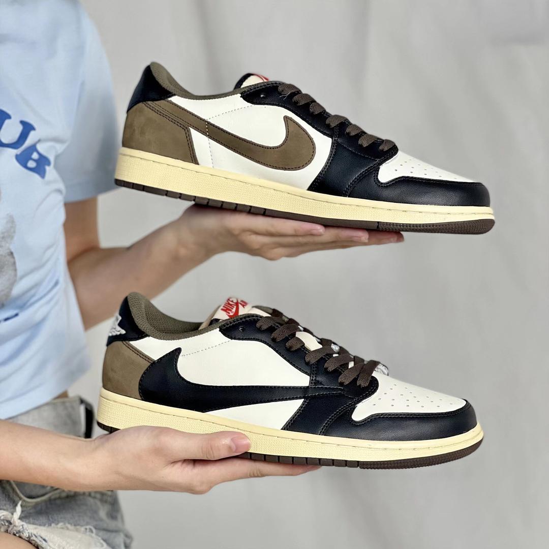 TravisScott Mocha Custom Air Jordan 1 Low-shecustomize